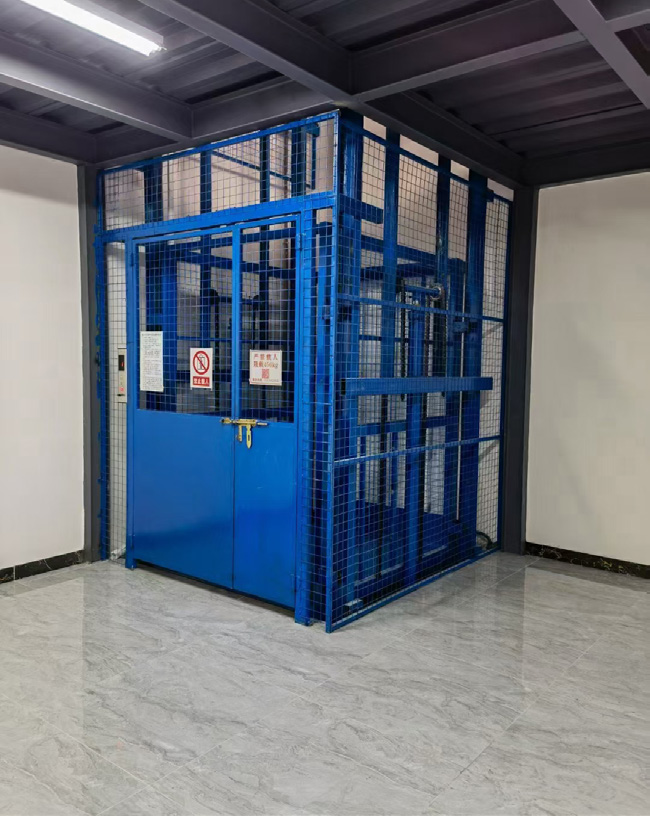 阁楼升降平台案例启登机械项目案例
